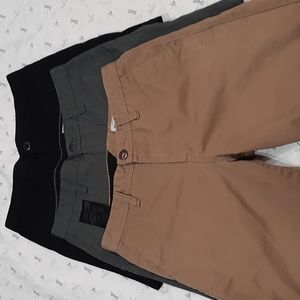 3 pair of boys Volcom shorts.